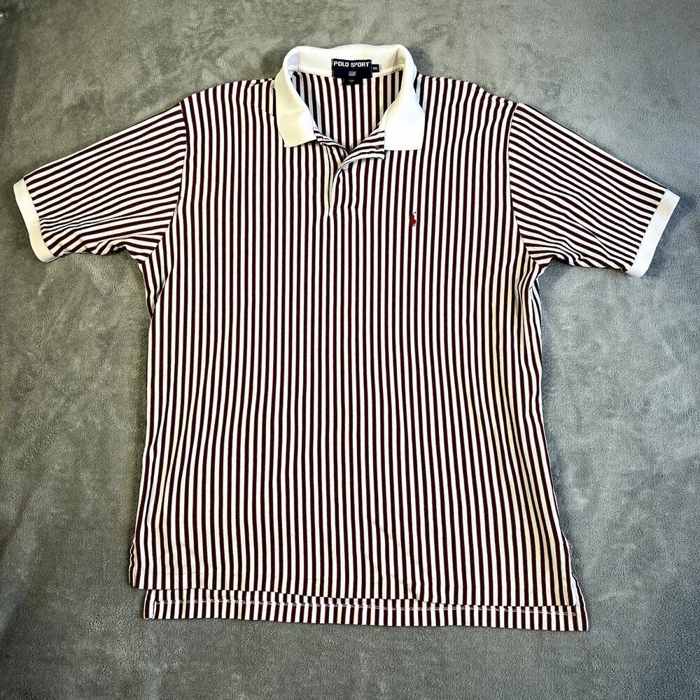 Vintage Polo Ralph Lauren Sport Polo Men's XXL Striped Preppy Golf